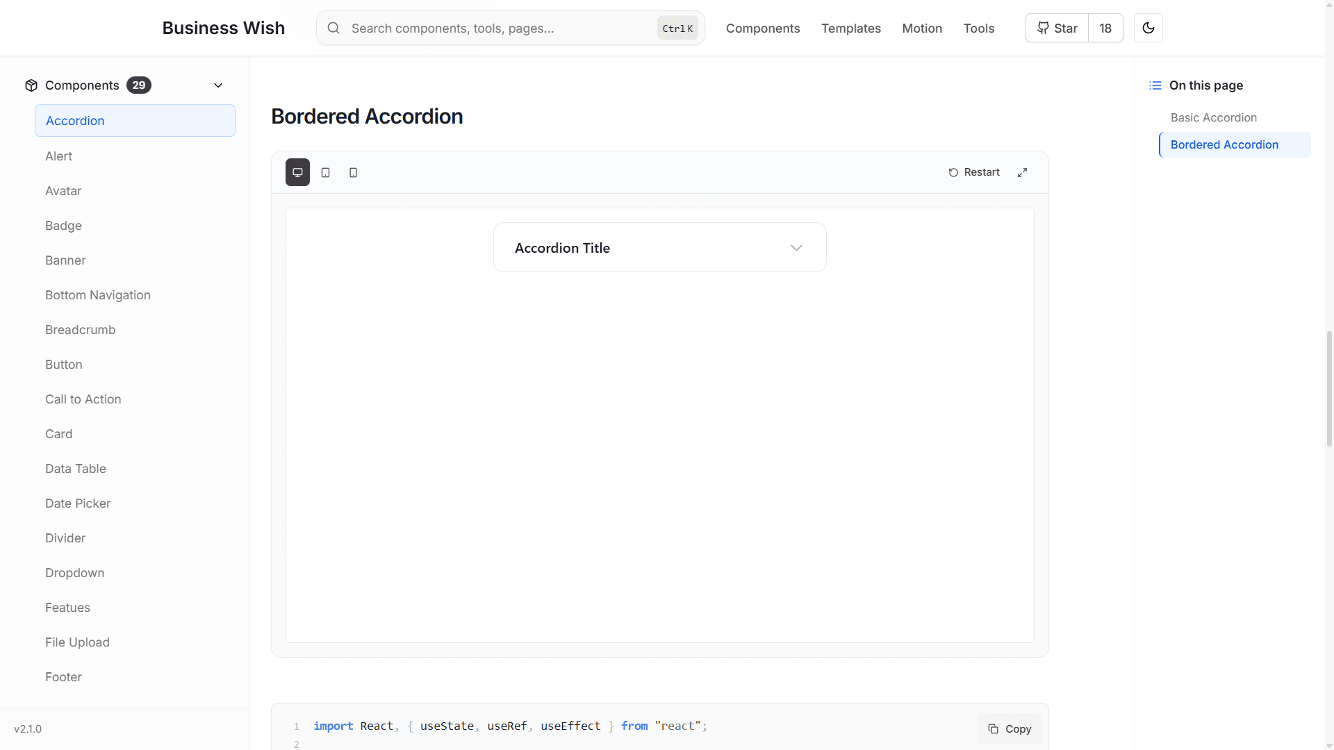 Business Wish Documentation