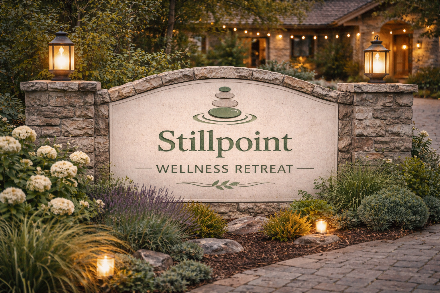 Stillpoint Entrance Stone Plaque