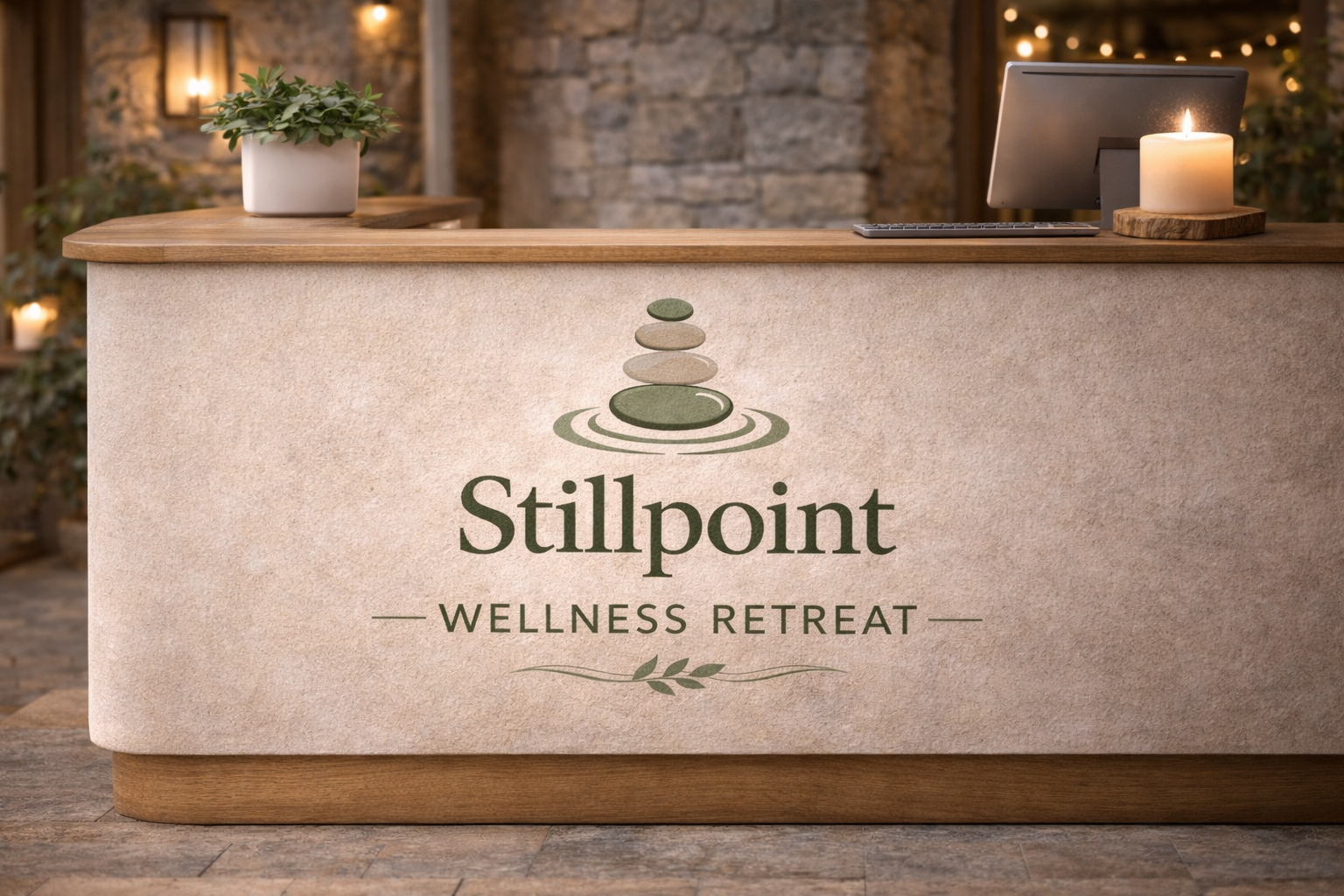 Reception Desk Branding